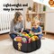 YOHOOLYO 95L Toy Storage Basket Box Chest for Boys Baby Toddler Kids, Collapsible Pop Up Large Mesh Toy Organizer Bin with Handles for Living Room Area, Playroom, Closet (Dinosaur&Lion)